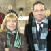 Avec la chanteuse Nicoletta le 1er décembre 2005