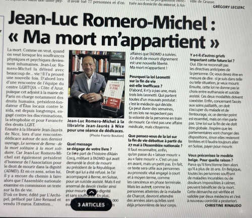 Dans Nice matin matin... mort m'appartient