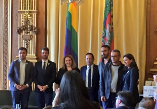 anne hidalgo,jean luc romero,paris,lgbtqi