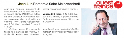 admd,jean-luc romero,saint-malo,jane chaussy,euthanasie,politique,france,santé