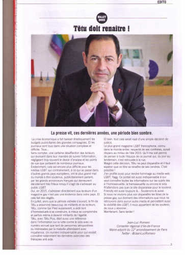 friendly magazine,jean-luc romero,têtu