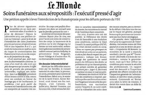 le monde,jean-luc romero,sida,elcs,aids,politique,marisol touraine,france