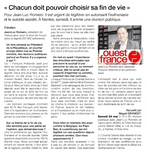 ouest france 23 MAI jlr euthanasie.jpg