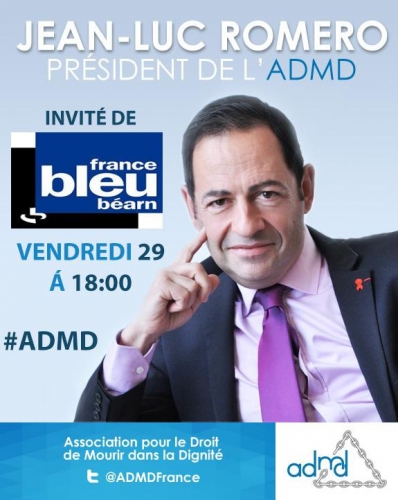 france bleu béarn,jean-luc romero,admd,euthanasie,pau