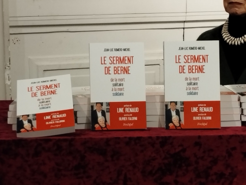 K6FM #LeSerment2Berne. livre préfacé Line Renaud. message clair très fort.