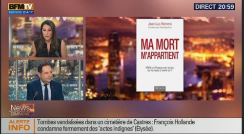 bfm tv,jean-luc romero,nathalie lévy,admd,euthanasie