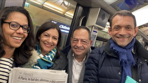 anne hidalgo,jean luc  romero,emmanuel grégoire