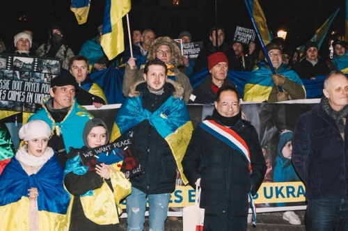 ukraine,jean luc romeor michel,paris,anne hidalgo