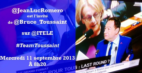 i-télé,jean-luc romero,bruce toussaint,politique,euthanasie