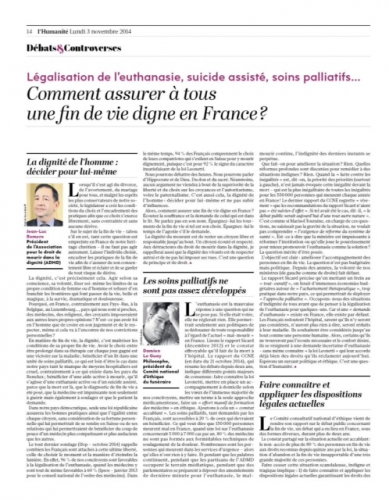 l'humanité,jean-luc romero,euthanasie,admd,politique,france,santé