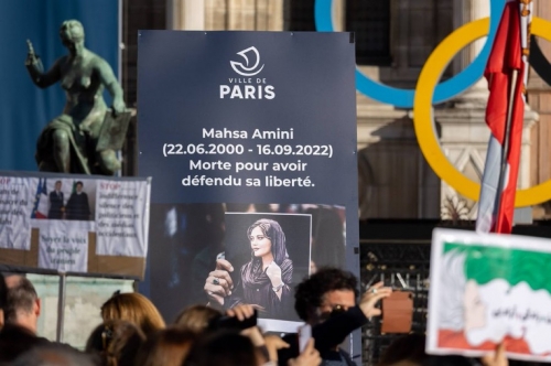 mina massa amini,jean luc romero michel,iran,paris